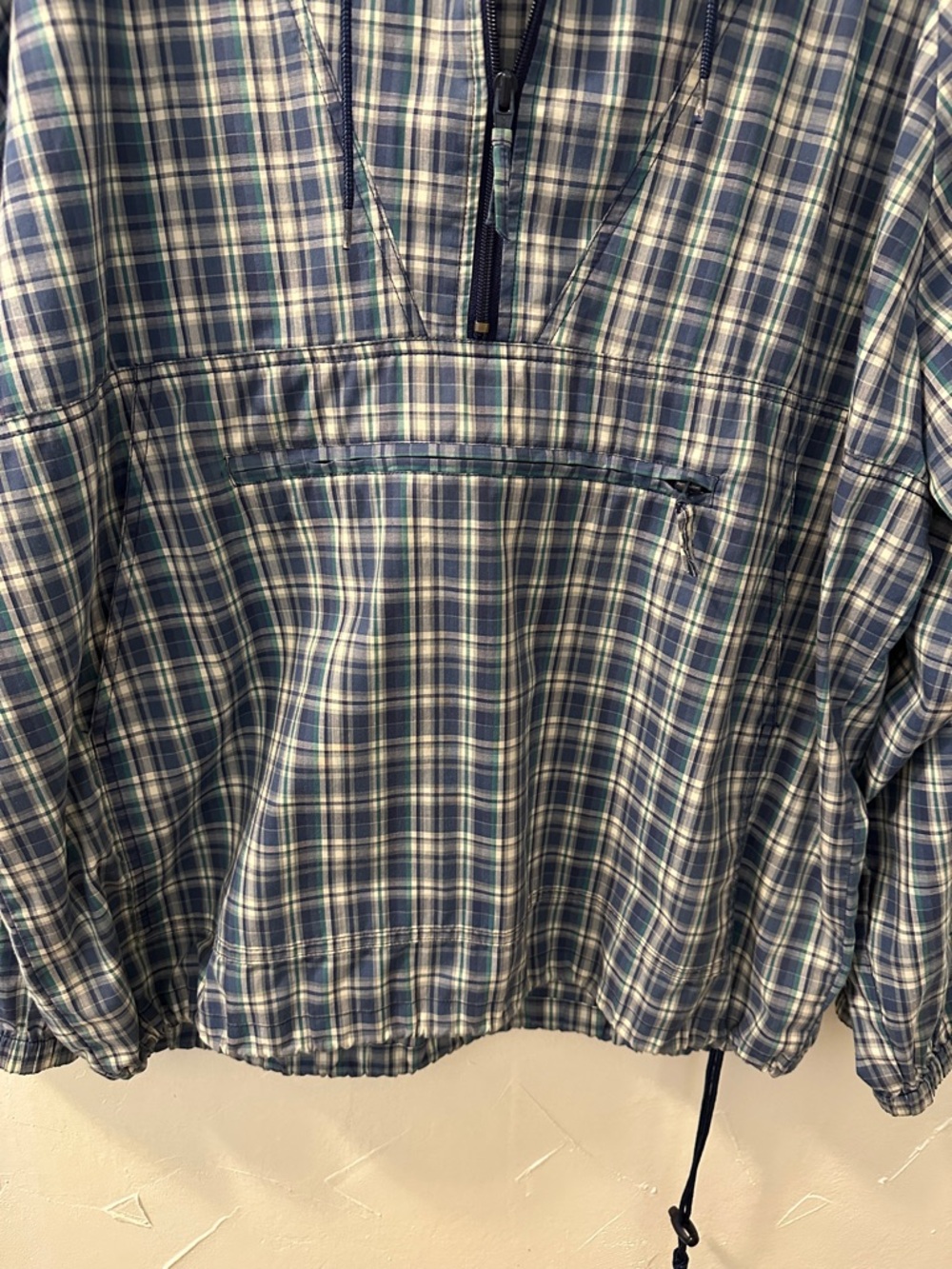The  Limited Half Zip Plaid Hoodie Pullover - Picture 3 of 8